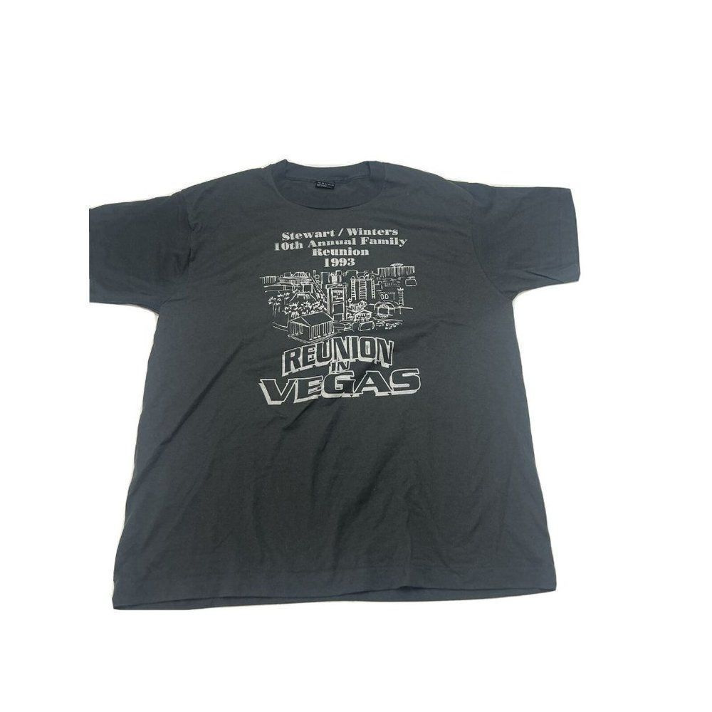 Stewart Winter Las Vegas Family Reunion Black Vintage T Shirt Mens Size XL